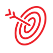target with arrow in bullseye icon