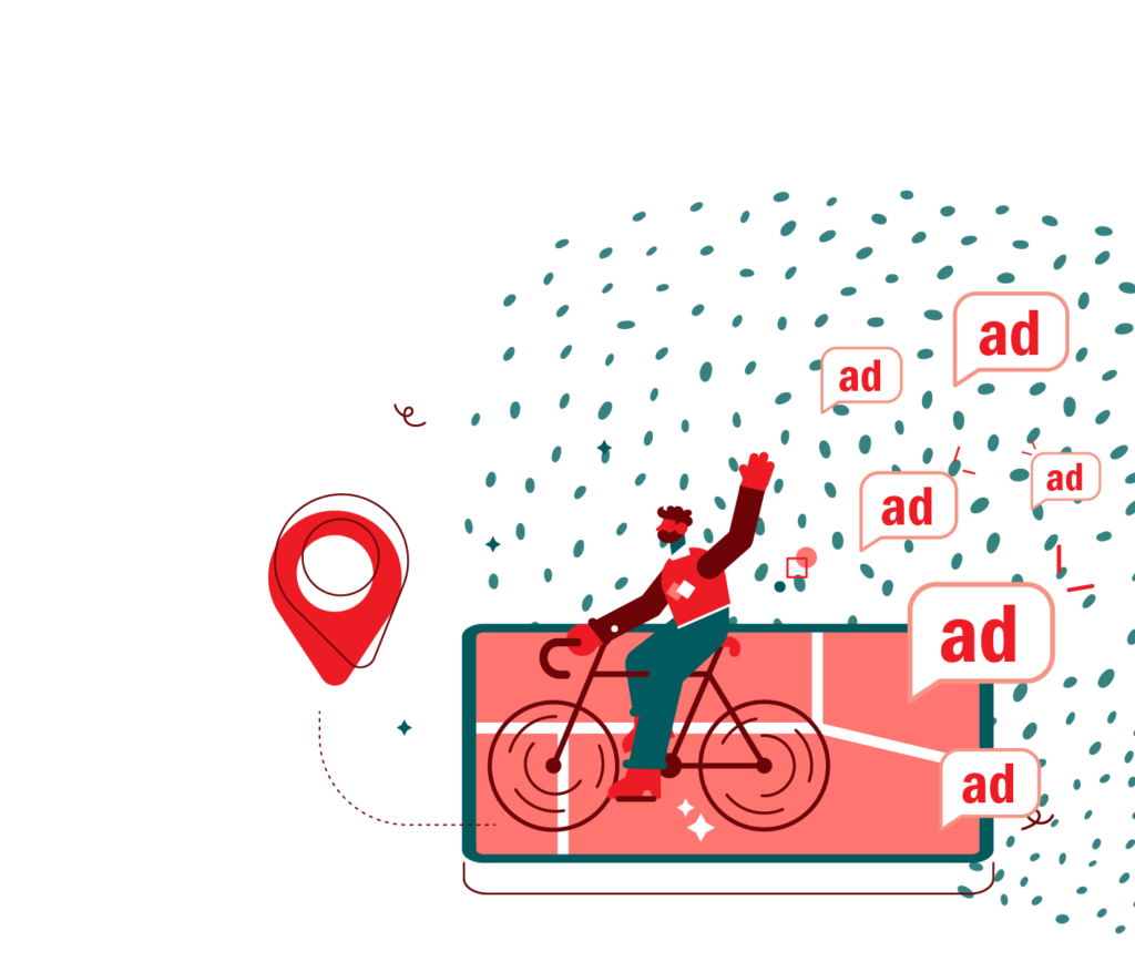 man riding on a bicycle on a track past competition