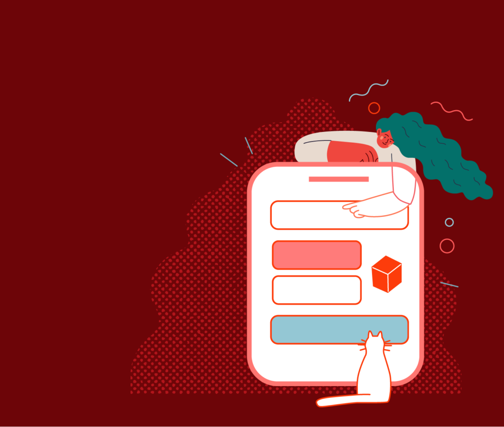 woman using mobile to access the internet