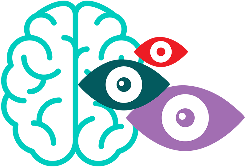 brain and eyes icon